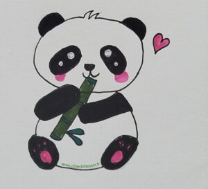 défi kawaii panda facile jour 2